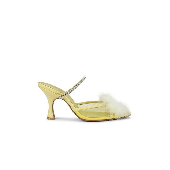 Raye 'Duke' Yellow Heel Mule Size 7.5 - Picture 1 of 5